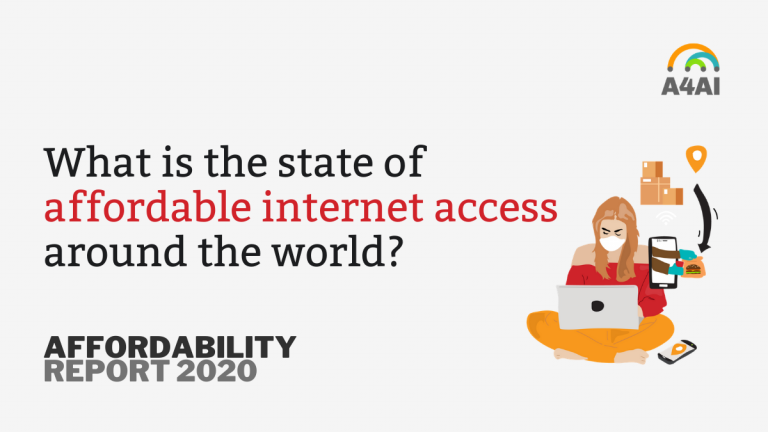 What is the state of affordable internet access around the world?