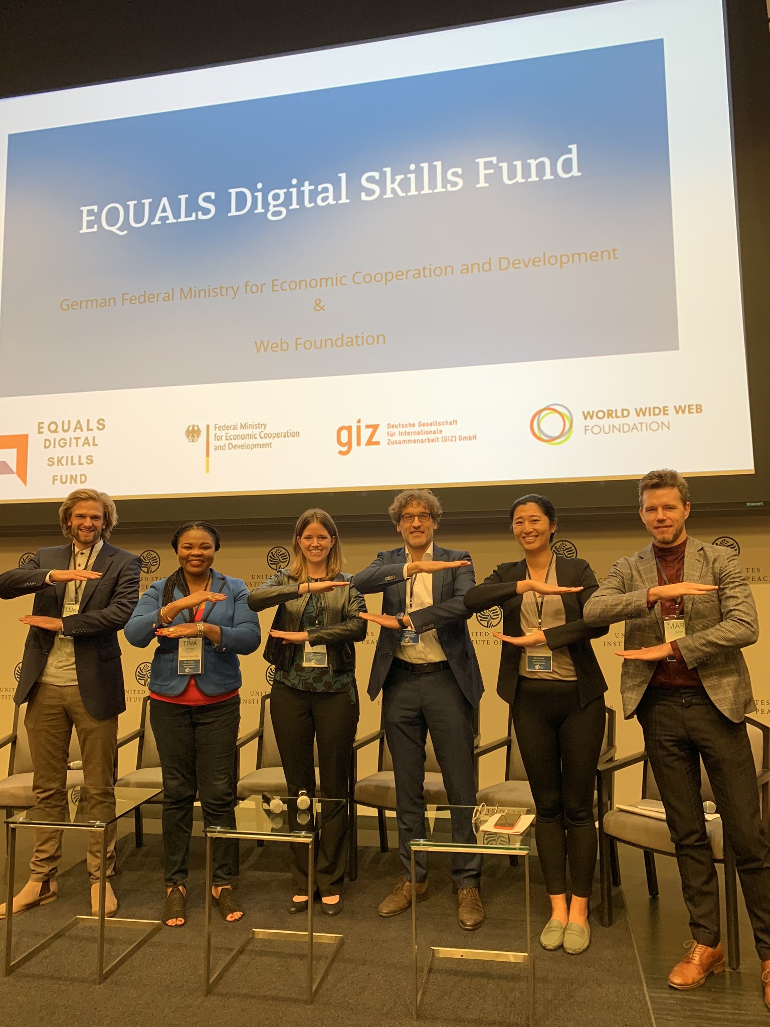 Group photo from the EQUALS Digital Skill Fund launch event